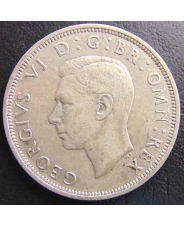 Великобритания 1/2 кроны 1937  Ag