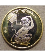 Китай 10 Юань 2016 Год Обезьяны UNC  арт. 1685