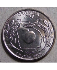 США 25 центов 1999 Georgia  Джорджия P UNC