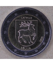Латвия 2 евро 2025 Селия UNC. арт. 5478