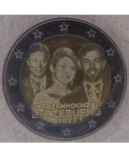 Люксембург 2 евро 2012 Свадьба Гийом и Стефания UNC арт. 2109-00001