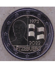Люксембург 2 евро 2022 50 лет Флагу Люксембурга UNC арт. 3081
