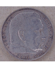 Германия 5 марок 1936 А. Гинденбург. арт. 4738-58000