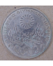 Германия. ФРГ 10 марок 1972 XX летние ОИ. Мюнхен 1972. Факел арт. 3207-00011