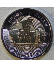 Польша 5 злотых 2021 Ворота-кран в Гданьске UNC. арт. 1159