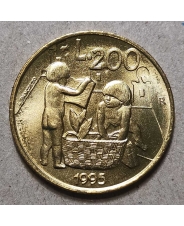 Сан-Марино 200 лир 1995 Год ребёнка UNC