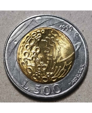 Сан-Марино 500 лир 1999 Исследование космоса UNC. арт. 5037