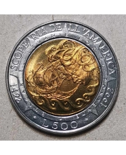 Сан-Марино 500 лир 1992 500 лет открытия Америки UNC. арт. 5040