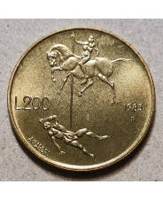 Сан-Марино 200 лир 1983 Угроза ядерной войны UNC