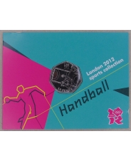 Великобритания 50 пенсов 2011 Летние Олимпийские игры. 2012 в Лондоне. Гандбол UNC арт. 4055