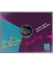 Великобритания 50 пенсов 2011 Летние Олимпийские игры. 2012 в Лондоне. ГребляUNC арт. 4056