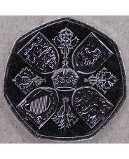 Великобритания 50 пенсов 2022 Памяти Елизаветы II UNC. арт. 3737