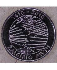 Литва 1 лит 2010 600 лет Грюнвальдской битвы UNC арт. 2970