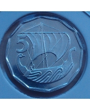 Кипр  5 милс 1982 год UNC 