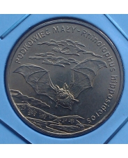 Польша 2 злотых 2010 Малый Подковонос (летучая мышь) UNC 