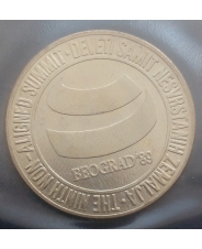 Югославия 5000 динар 1989 г Саммит неприсоединившихся государств UNC БУКЛЕТ KM#135