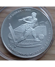 Куба 10 песо 2001 ЧМ по футболу 1930 Уругвай Ag