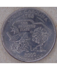 США  25 центов 2000 South California. Южная Калифорния. P. арт. 4525-25000