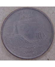 США 25 центов 2003 Maine. Мэн. P. арт. 4511-25000