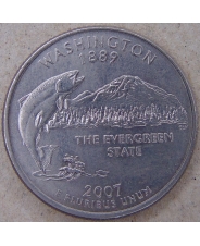 США 25 центов 2007 Washington Вашингтон. P. арт. 4504-25000