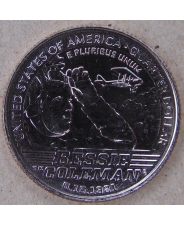 США 25 центов 2023 Женщины Америки. №6 Бесси Коулман, лётчица UNC D. арт. 3700