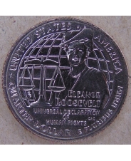 США 25 центов 2023 Женщины Америки. №8. Элеонора Рузвельт. D. UNC арт. 4080