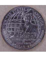 США 25 центов 2023 Женщины Америки. №8. Элеонора Рузвельт. P. UNC арт. 4081