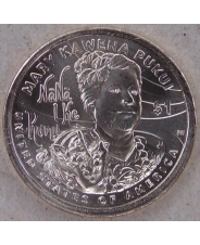 США 1 доллар 2025 Индианка. Сакагавея. Мэри Кавена Пукуи. P. UNC. арт. 5158