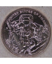 США 1 доллар 2025 Американские инновации. 29. Техас. Космический центр Джонсона. P. UNC. арт. 5452
