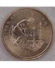 США 1 доллар 2009 Сакагавея. Три сестры . P. арт. 2452-58000