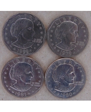 США 1 доллар 1979, 1980, 1981, 1999 Сьюзен Энтони арт. 2440