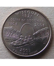 США 25 центов 2003 Missouri  Миссури P UNC