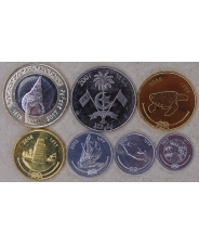 Мальдивы  1, 5, 10, 25, 50 лари 1, 2 руфии 2007-2017 UNC. арт. 5250