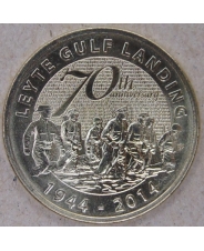 Филиппины 5 песо 2014 Битва за Лейте UNC арт. 2629
