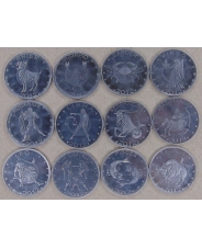 Сомалиленд 10 шиллингов 2012 Знаки зодиака. 12 монет.  aUNC. арт. 5176-58000