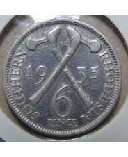 Южная Родезия 6 пенсов 1935 
