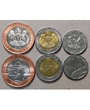 Нигерия Набор 3 монеты 50 кобо, 1, 2 найра 2006 UNC