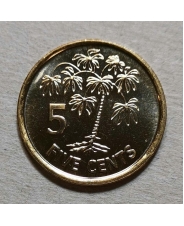 Сейшелы 5 центов 2012 UNC арт. 2106-00001
