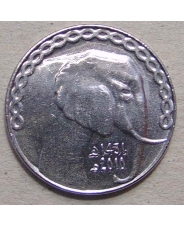 Алжир 5 динар 2010 Слон UNC. арт. 1078